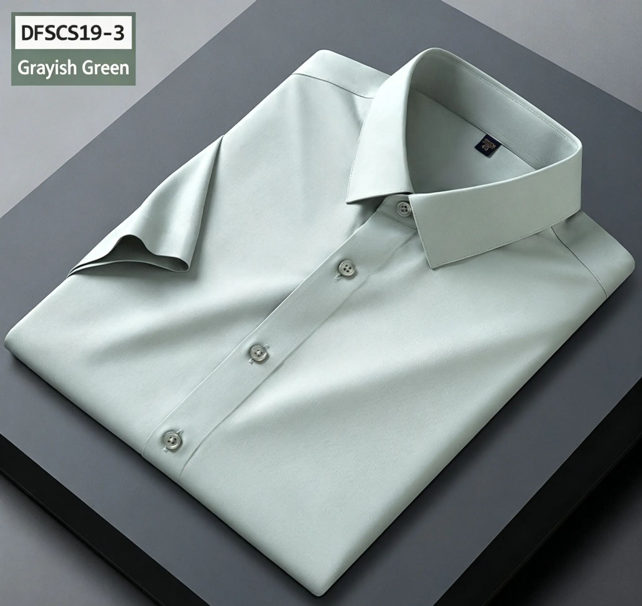 Men's Premium Lightweight Stretch Mulberry Silk Short-Sleeve Shirt — Wrinkle-Free