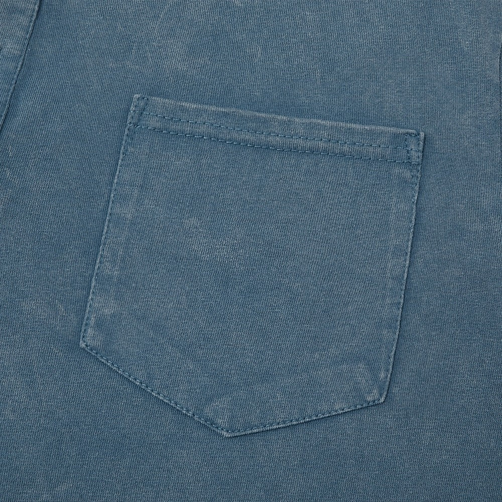 Vintage Washed Henley T-Shirt for Men – Soft Cotton Casual Tee with Pocket Detail