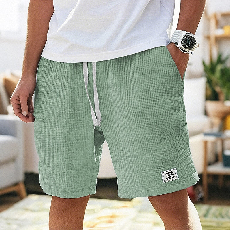 Men’s Ultra-Soft Waffle Texture Shorts – Everyday Comfort Meets Modern Style