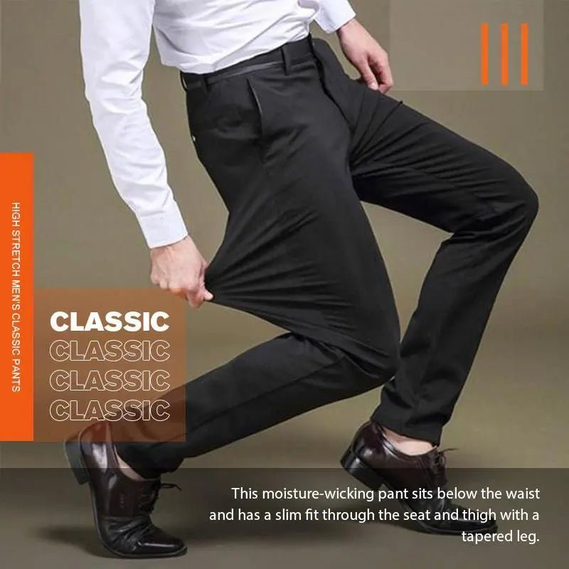 Men's high quality suit pants comfortable classic pants