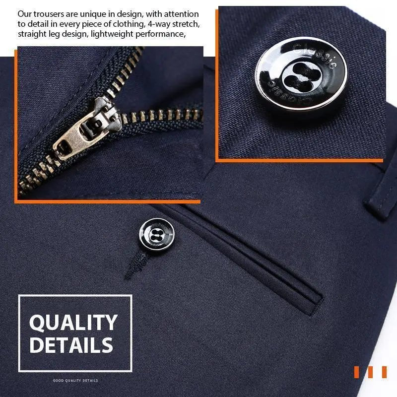 Men's high quality suit pants comfortable classic pants