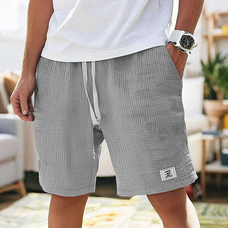 Men’s Ultra-Soft Waffle Texture Shorts – Everyday Comfort Meets Modern Style