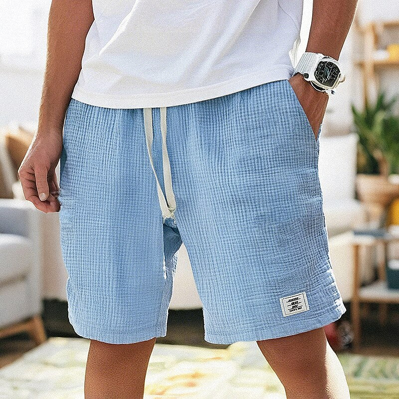 Men’s Ultra-Soft Waffle Texture Shorts – Everyday Comfort Meets Modern Style