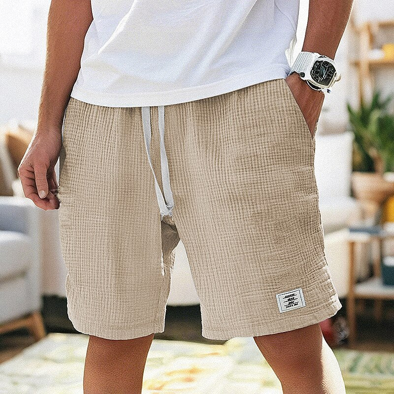 Men’s Ultra-Soft Waffle Texture Shorts – Everyday Comfort Meets Modern Style