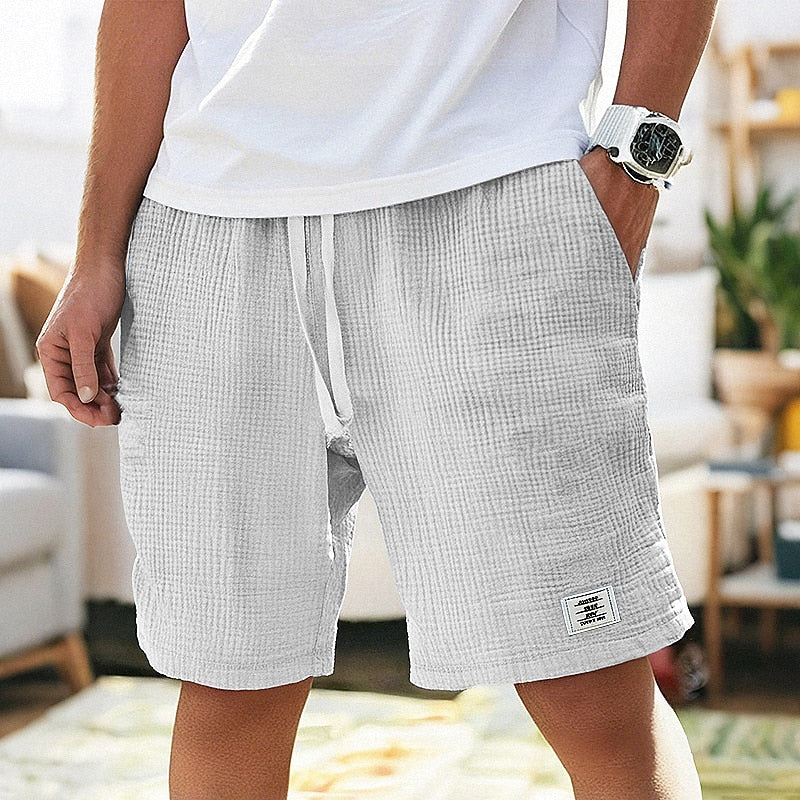 Men’s Ultra-Soft Waffle Texture Shorts – Everyday Comfort Meets Modern Style