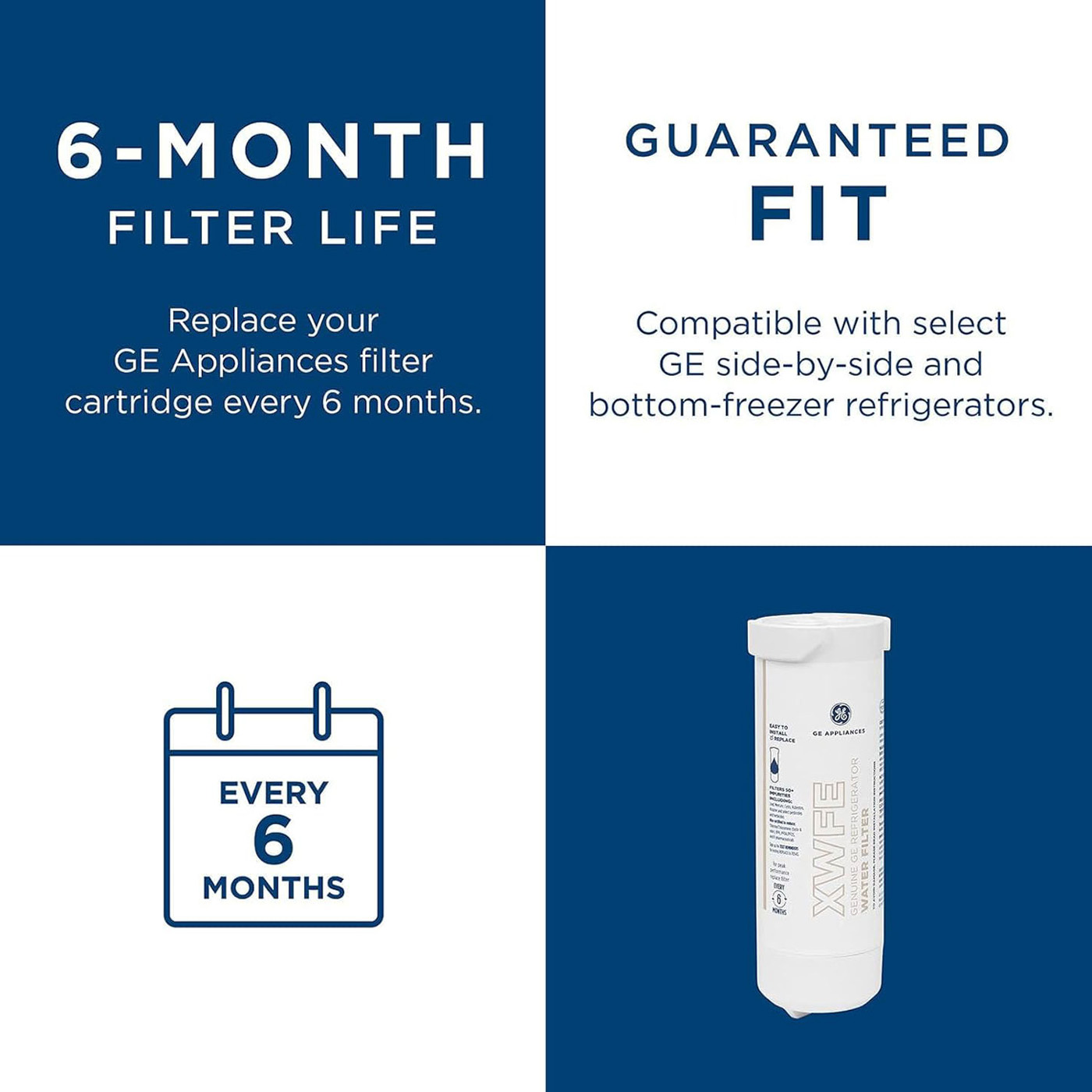 GE XWFE Refrigerator Water Filter