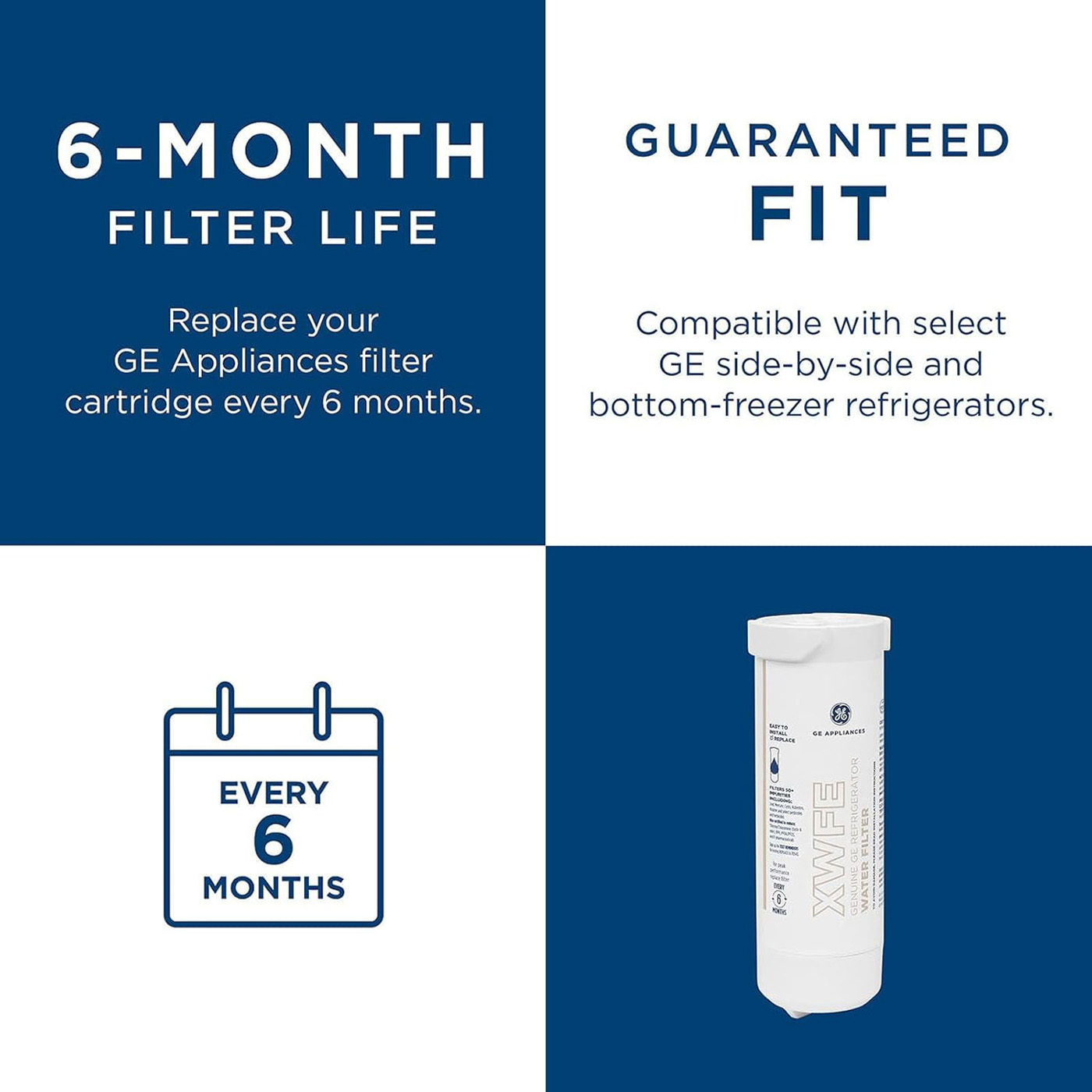 GE XWFE Refrigerator Water Filter