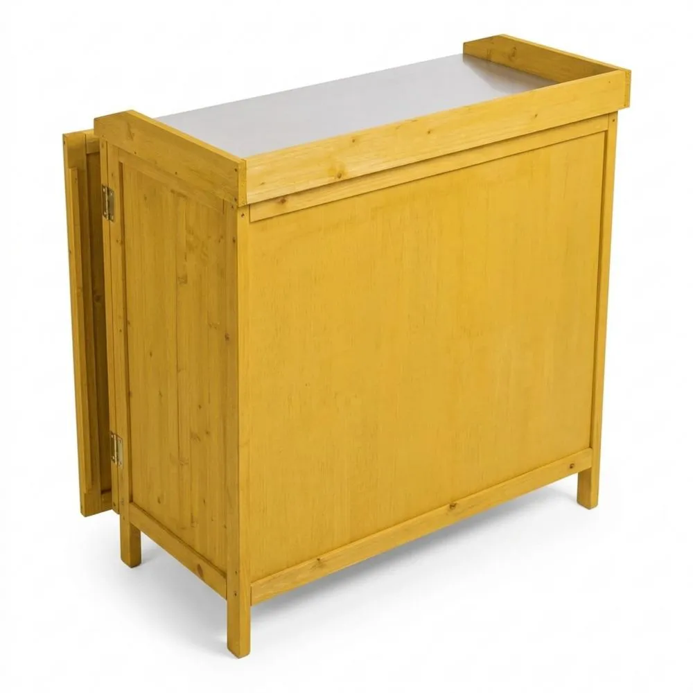 Armario de Madera para Exterior con Estantes de Almacenamiento, Ideal para Jardín