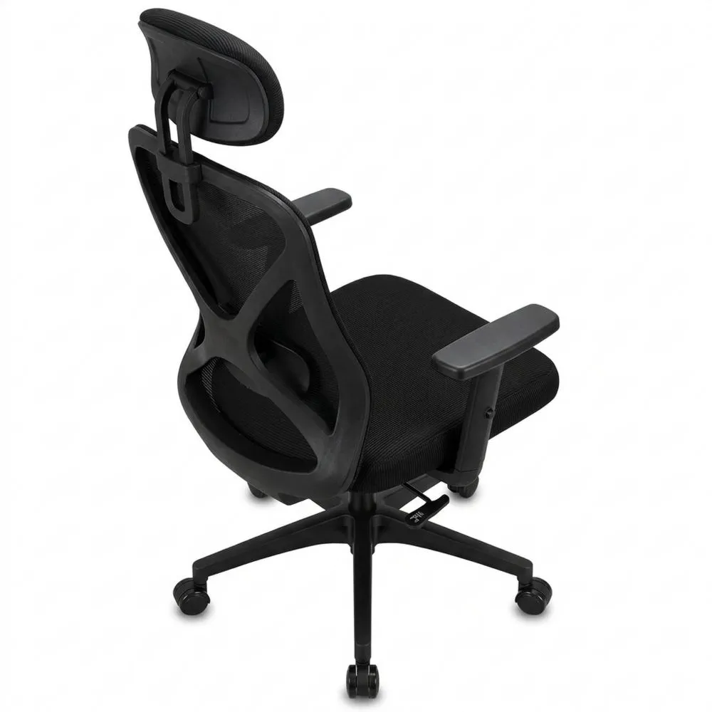 Silla de Escritorio Ergonómica con Respaldo Ajustable y Reposabrazos