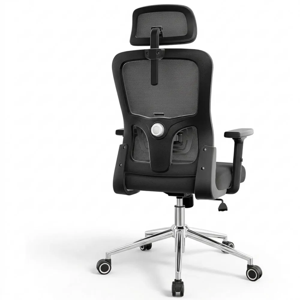 Silla de Oficina Ergonómica Ajustable con Soporte Lumbar