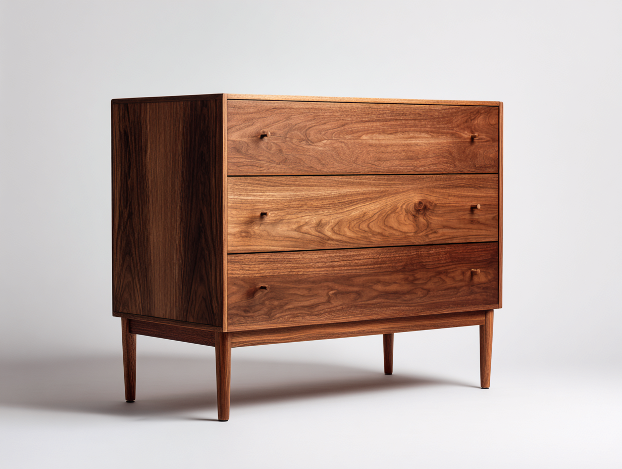 Nachttisch-Holz-68x44x65 cm-Braun-Mid Century Stil-Dacorhadecor