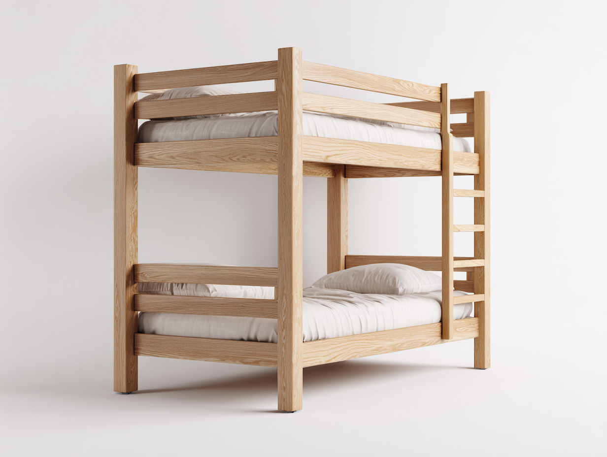 Etagenbetten - Massivholz - 209x101x167 cm - Braun - Skandinavisches Design-Dacorhadecor