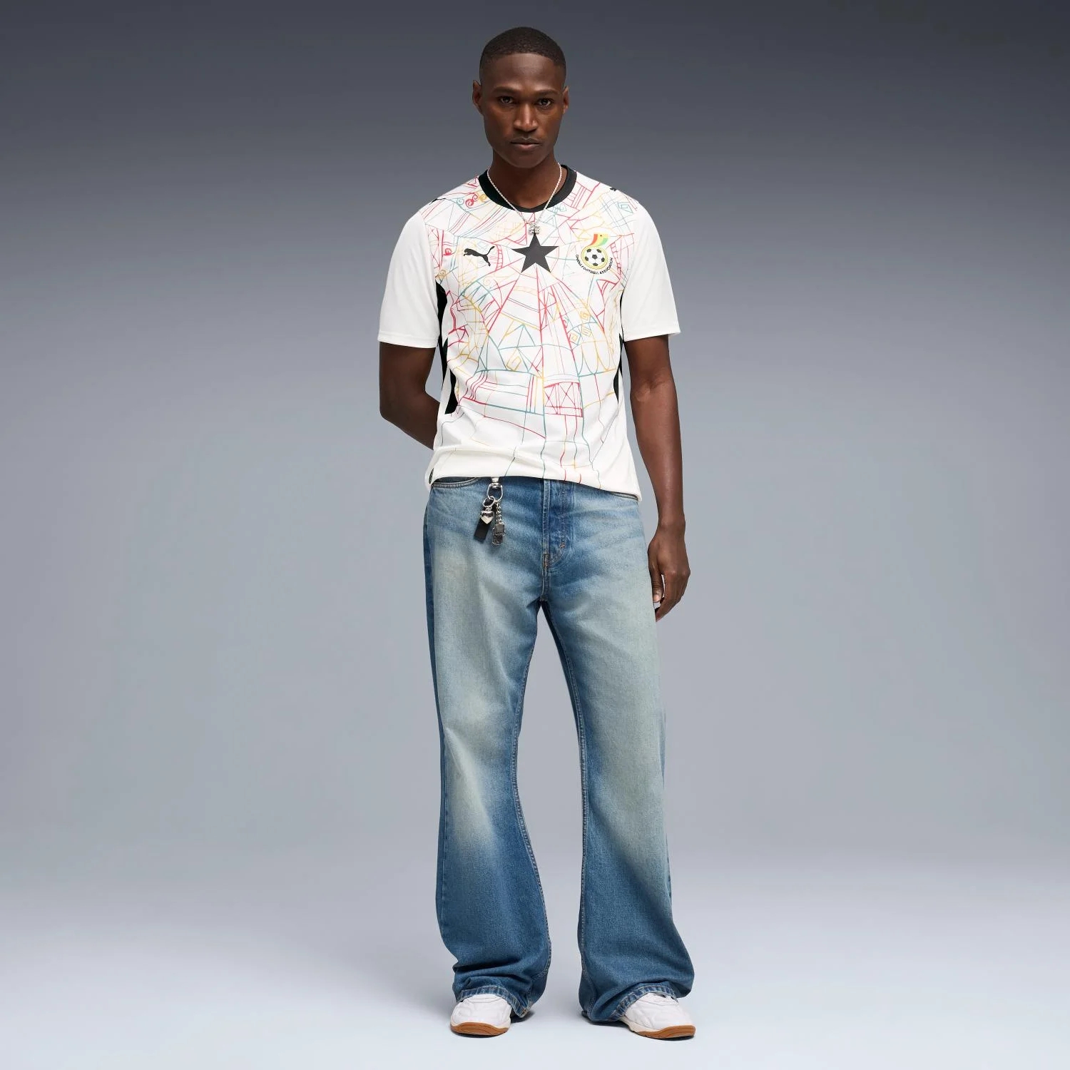 Ghana 2026 Home Men's Jersey - Black Star Adinkra Heritage Kit-Jersey Chest: 2026 World Cup Soccer Kits
