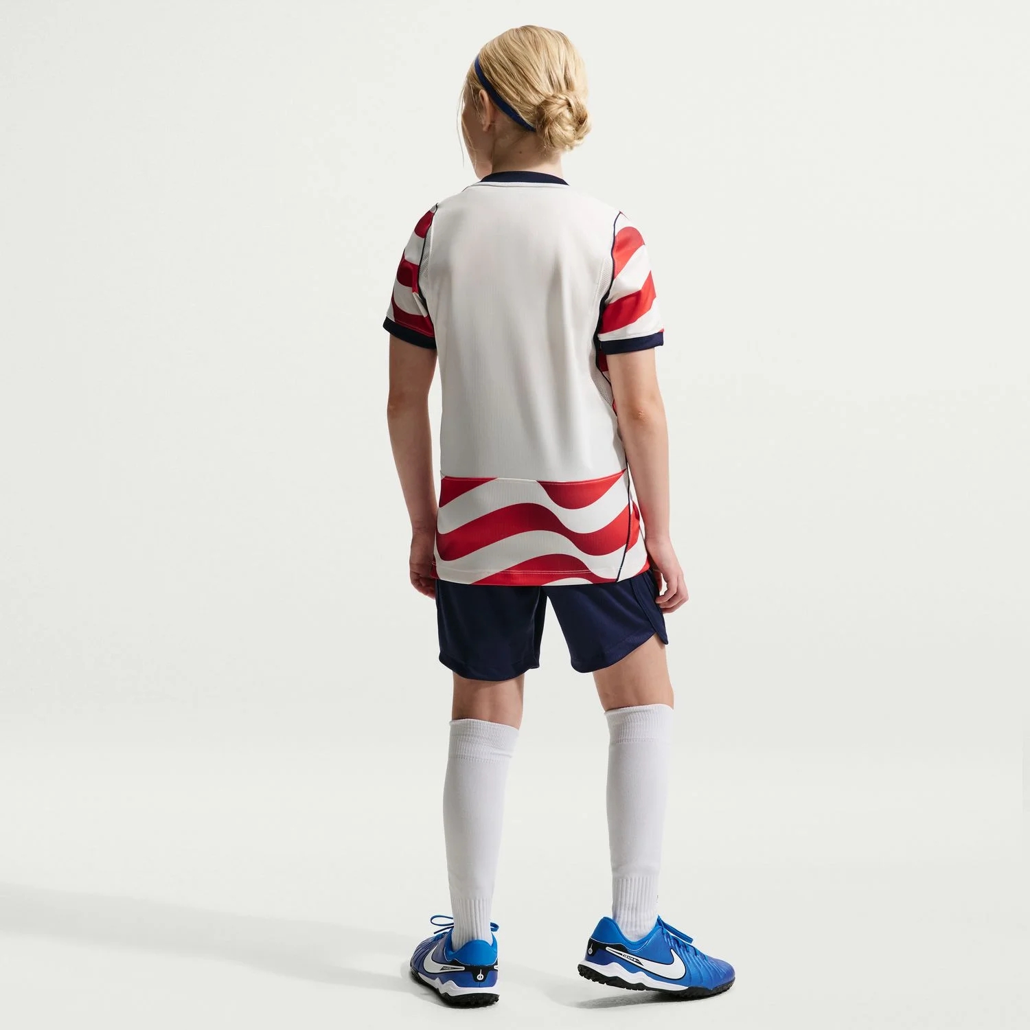 USA 2026 Home Youth Jersey - Radiant Gradient Stripes Edition-Jersey Chest: 2026 World Cup Soccer Kits