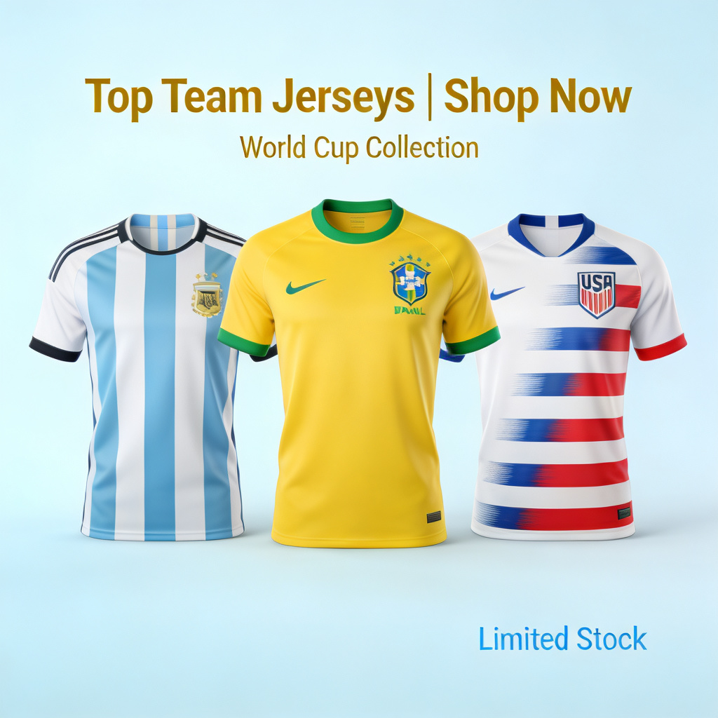 Top Soccer Tops Under €35: Budget-Friendly 2026 World Cup Fan Wear Guide-Jersey Chest: 2026 World Cup Soccer Kits