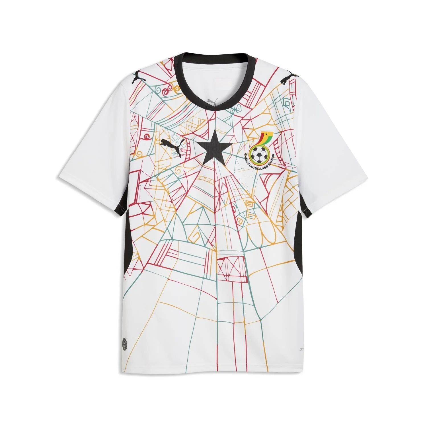 Ghana 2026 Home Men's Jersey - Black Star Adinkra Heritage Kit-Jersey Chest: 2026 World Cup Soccer Kits