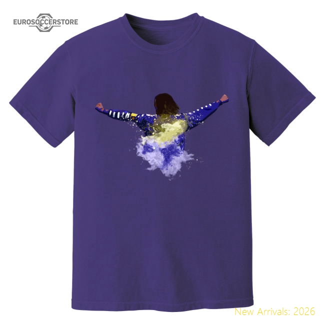 Fiorentina Gabriel Batistuta Fiorentina Art T-Shirt (Purple)-Jersey Chest: 2026 World Cup Soccer Kits