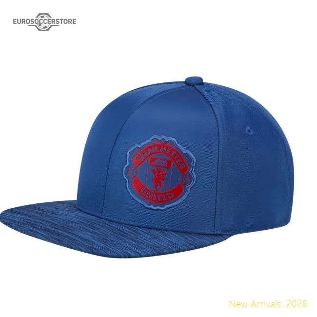 Man Utd 2016-2017 Man Utd Adidas Flat Cap Football Shirt (Blue)-Jersey Chest: 2026 World Cup Soccer Kits