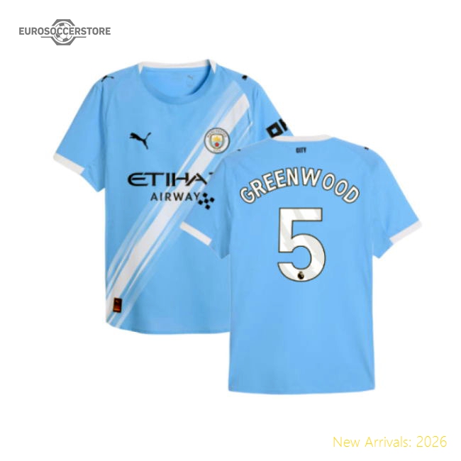 Man City 2025-2026 Home Uniform Player Version Football Top-Jersey Chest: 2026 World Cup Soccer Kits