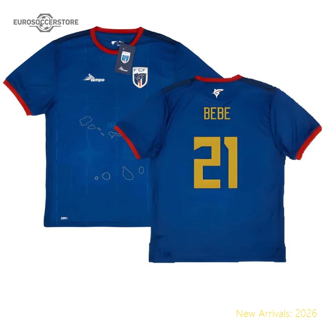 S,Cape Verde 2024-2025 Cape Verde Home Kit Shirt (Bebe 21)-Jersey Chest: 2026 World Cup Soccer Kits