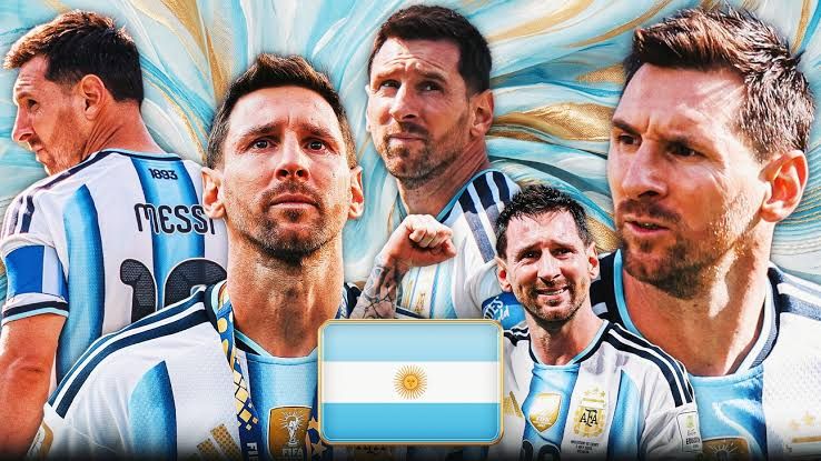 Lionel Messi wearing the Inter Miami CF shirt