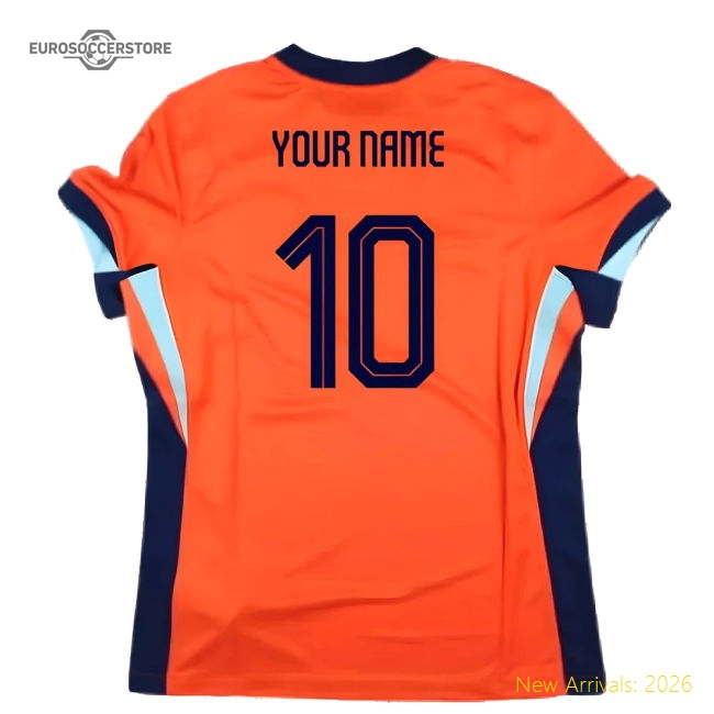 Holland Women 2024-2025 Home Kit Netherlands (Your Name) Jersey Womens-Jersey Chest: 2026 World Cup Soccer Kits