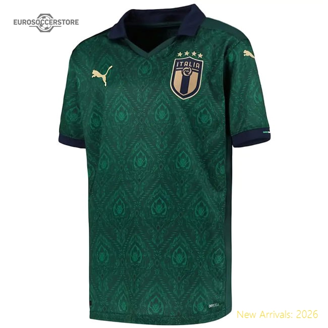 Italy Kids(Youth) 2019-2020 Third Uniform Italy Renaissance Puma (Your Name) Top Kids-Jersey Chest: 2026 World Cup Soccer Kits