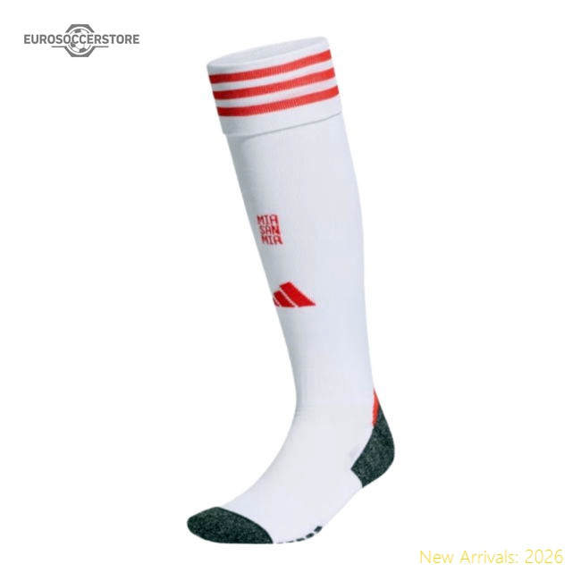Bayern Munich 2025-2026 Home Kit Bayern Munich Socks (White)-Jersey Chest: 2026 World Cup Soccer Kits
