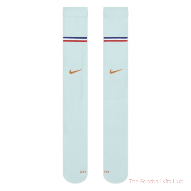 2026-2027 France Away Socks (Ice Blue)-Jersey Chest: 2026 World Cup Soccer Kits