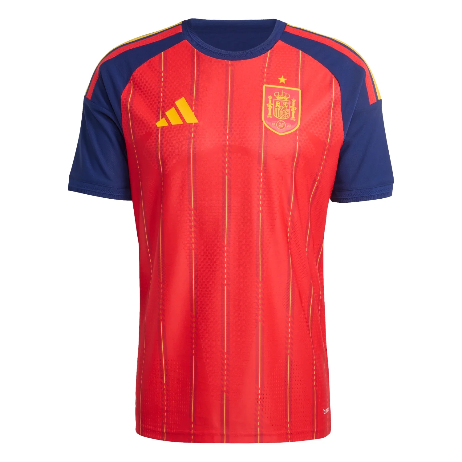 Spain 2026 Elite Home Jersey - Men's | Slim Fit Climacool+ Red Football Shirt with Jacquard Performance Design-Jersey Chest: 2026 World Cup Soccer Kits