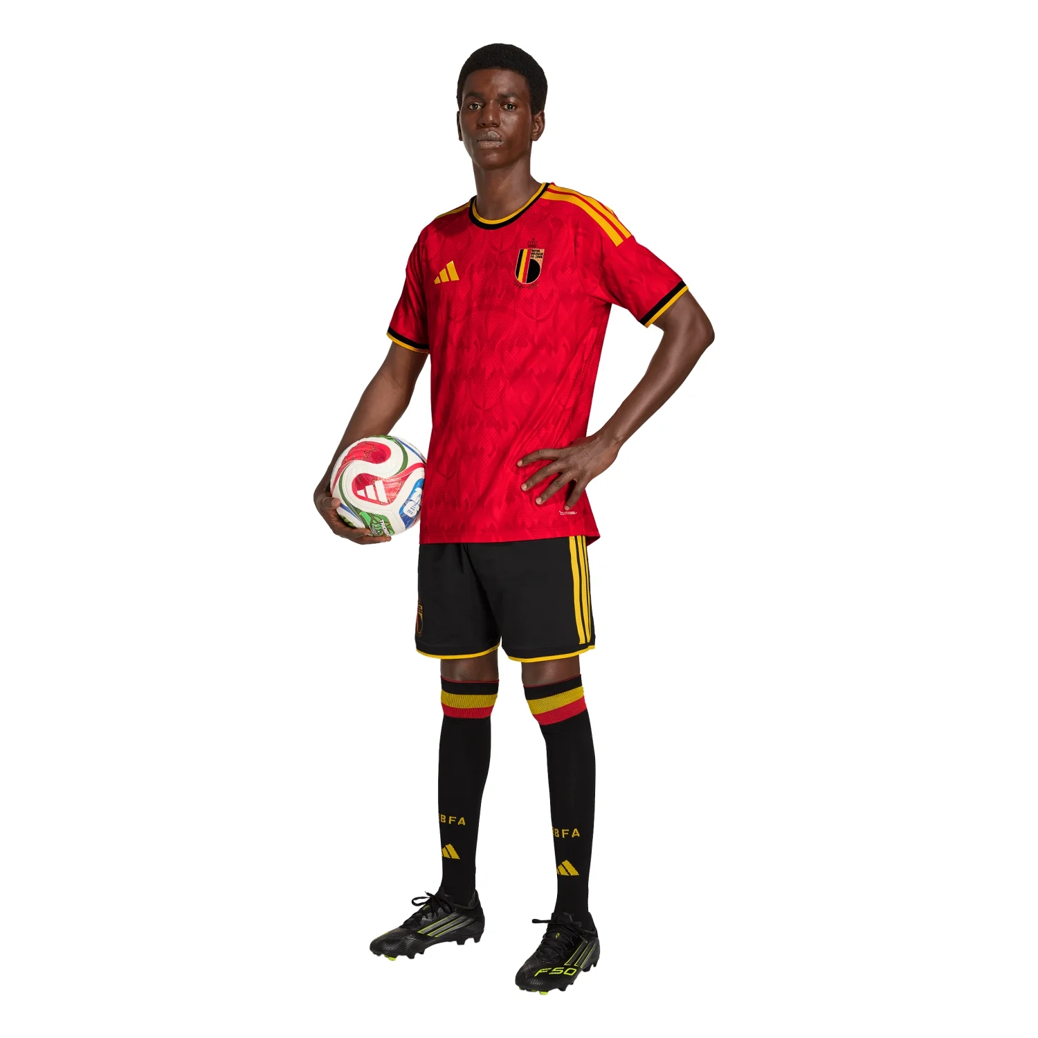 Belgium 2026 Elite Home Jersey - Men's | Slim Fit Climacool+ Performance Football Shirt Red Devils Kit-Jersey Chest: 2026 World Cup Soccer Kits