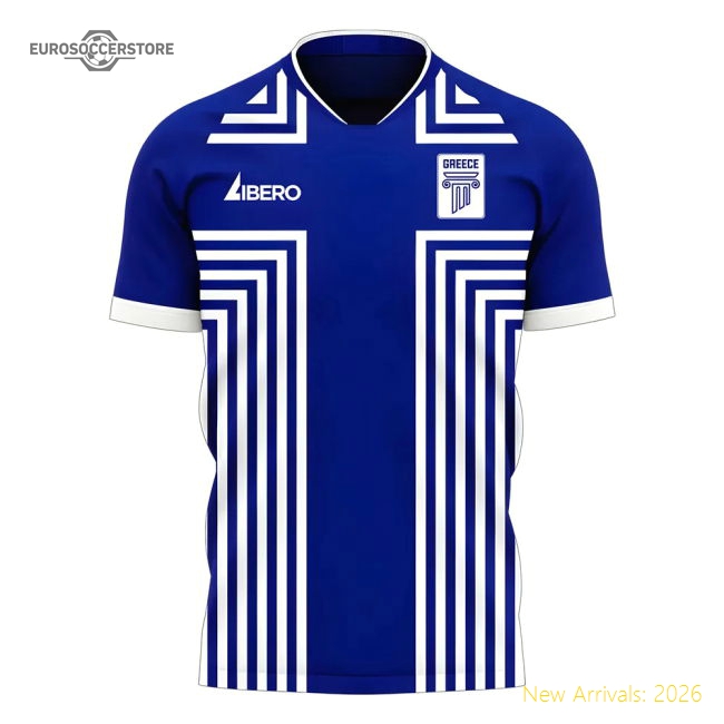 Greece 2025-2026 Away Match Kit Libero-Jersey Chest: 2026 World Cup Soccer Kits