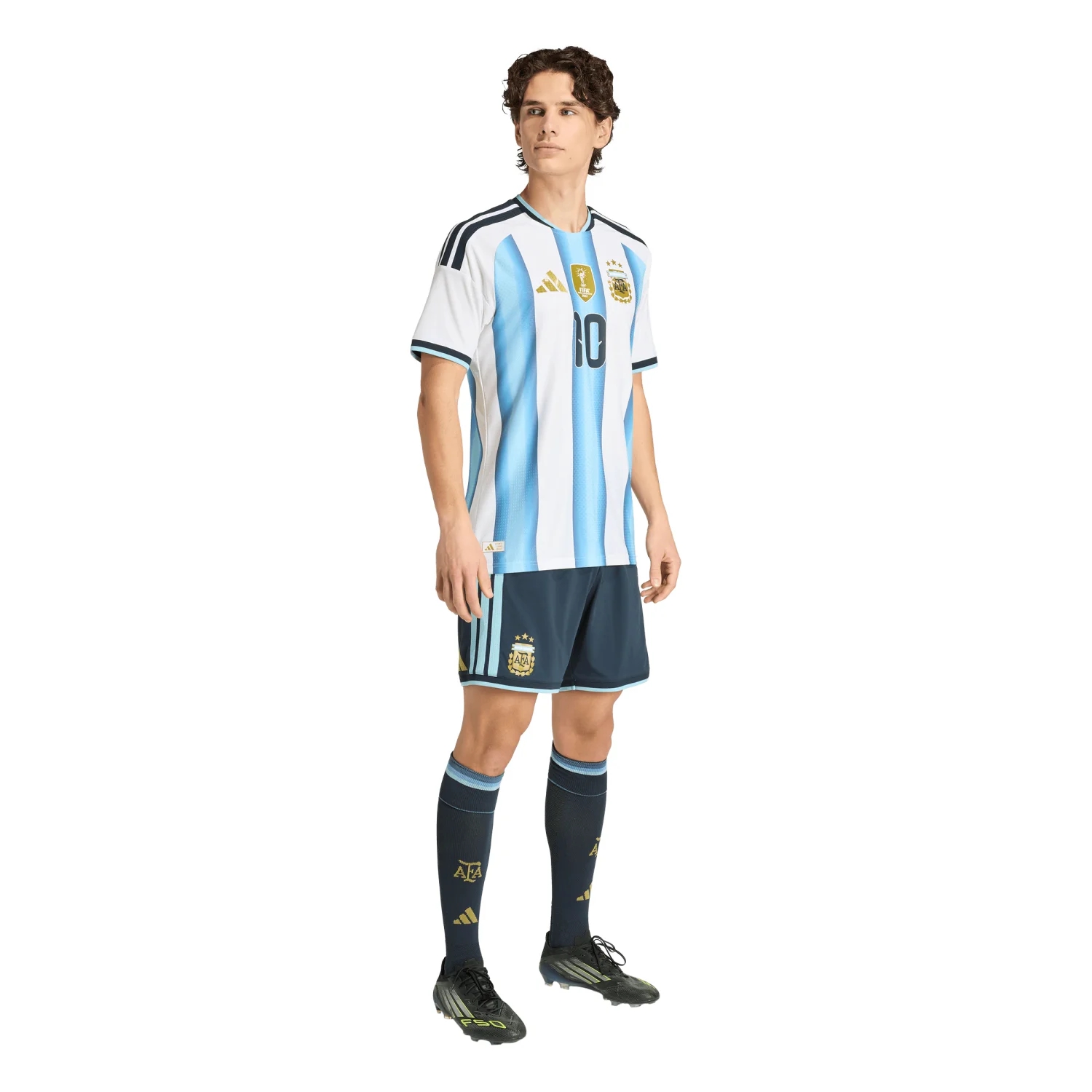Argentina 2026 Messi Home Jersey Men's | Climacool+ Slim Fit Championship Kit-Jersey Chest: 2026 World Cup Soccer Kits