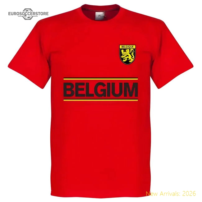 Belgium Fan Fan Tee-Jersey Chest: 2026 World Cup Soccer Kits
