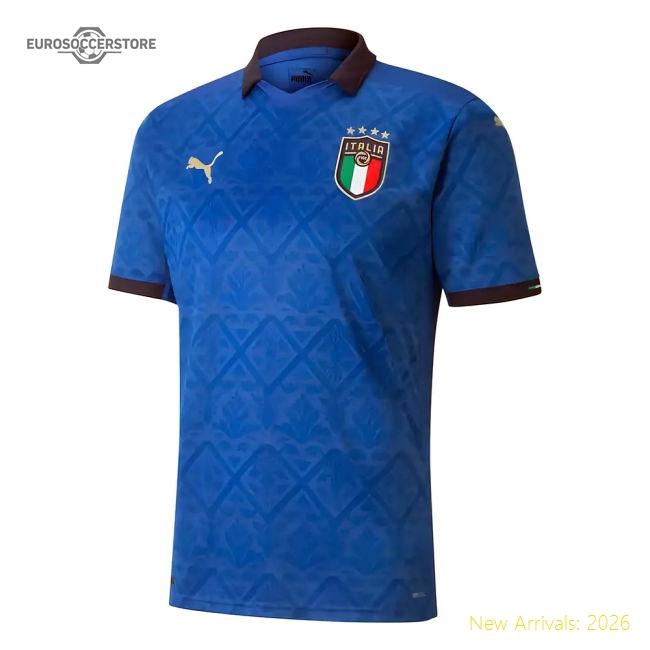 Italy 2020-2021 Home Kit Italy Puma Football Football Jersey-Jersey Chest: 2026 World Cup Soccer Kits