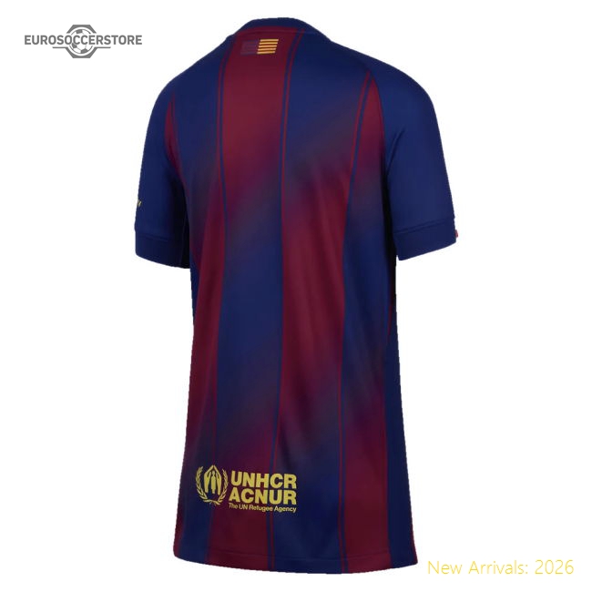 Barcelona 2025-2026 Home Gear Barcelona (Your Name) Football Top (Kids)-Jersey Chest: 2026 World Cup Soccer Kits