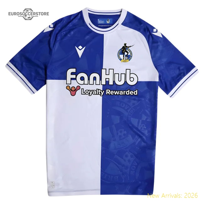 League Two 2025-2026 Home Kit Bristol Rovers Football Shirt-Jersey Chest: 2026 World Cup Soccer Kits