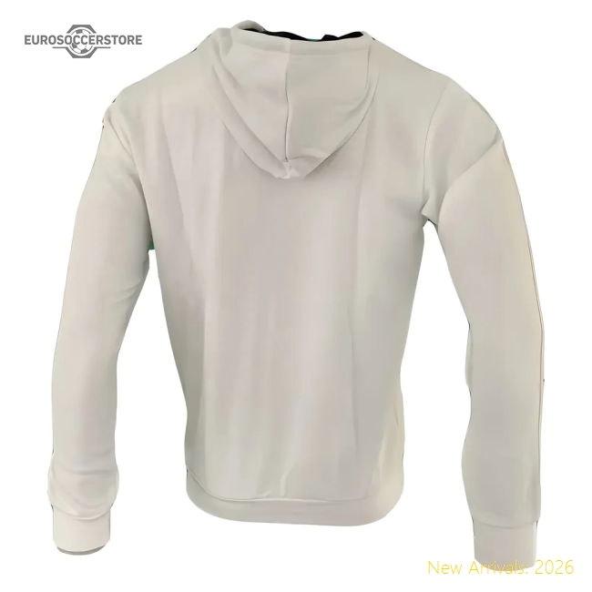 Juventus 2019-2020 Juventus Adidas 3S Full Zip Hoody (White)-Jersey Chest: 2026 World Cup Soccer Kits