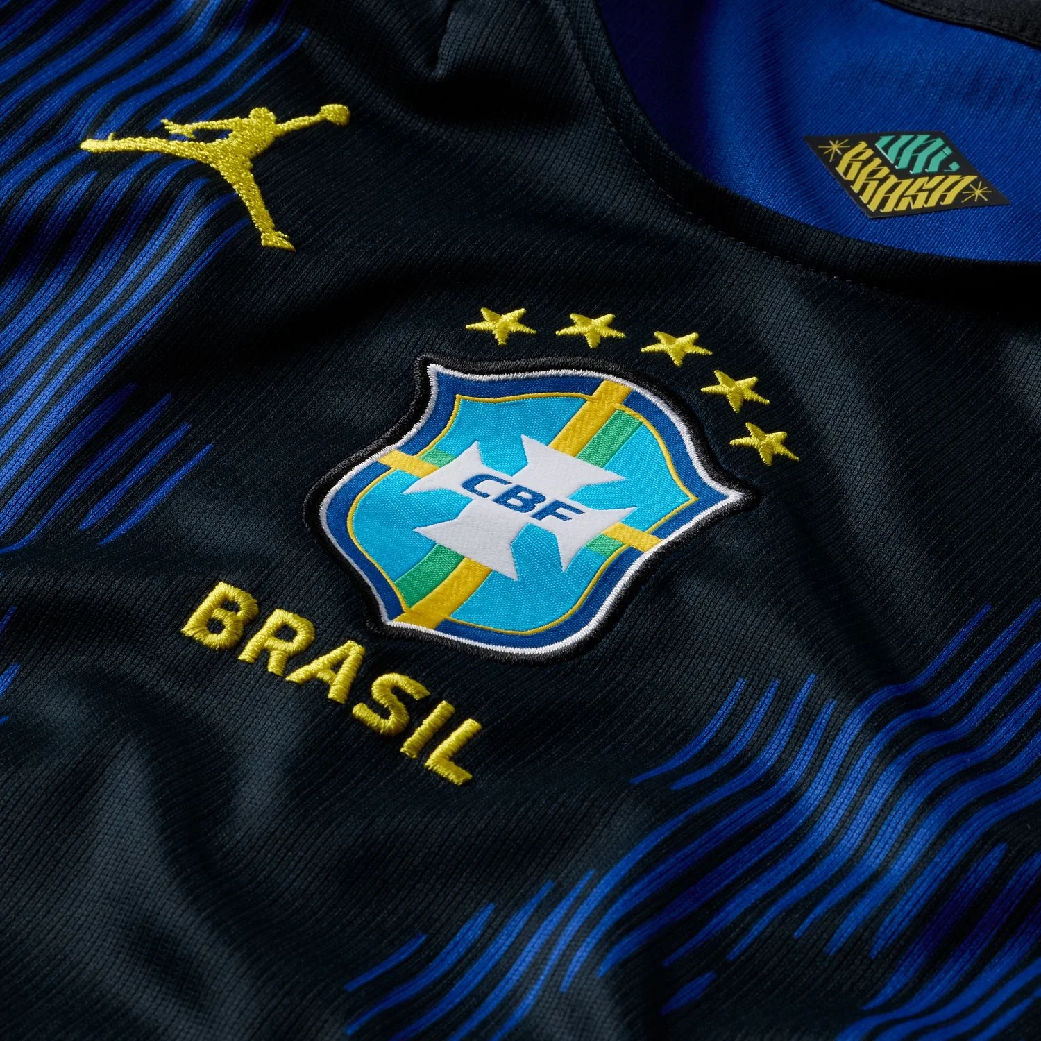 Brazil 2026 Away Youth Jersey - Poison Dart Blue Edition-Jersey Chest: 2026 World Cup Soccer Kits