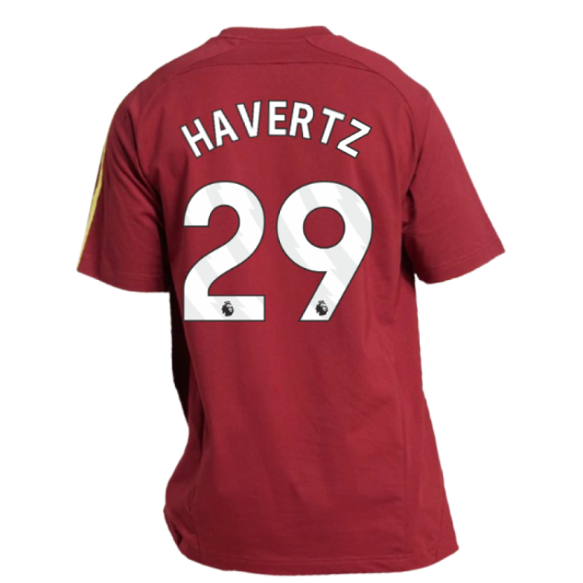 Club Teams,Arsenal 2025-2026 Arsenal Ubp Tee (Noble Maroon) (Havertz 29)-Jersey Chest: 2026 World Cup Soccer Kits