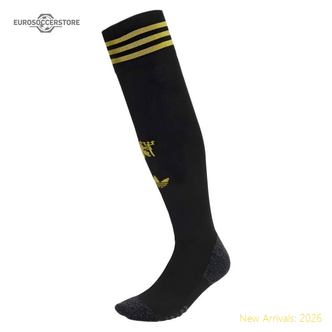 Man Utd 2025-2026 Third Uniform Man Utd Football Socks (Black)-Jersey Chest: 2026 World Cup Soccer Kits
