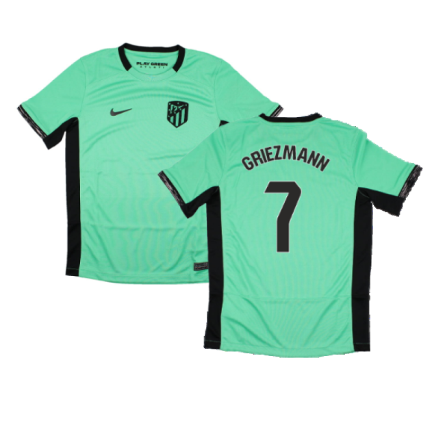 Atletico Madrid 2023-2024 Third Uniform Match Kit (Kids)-Jersey Chest: 2026 World Cup Soccer Kits