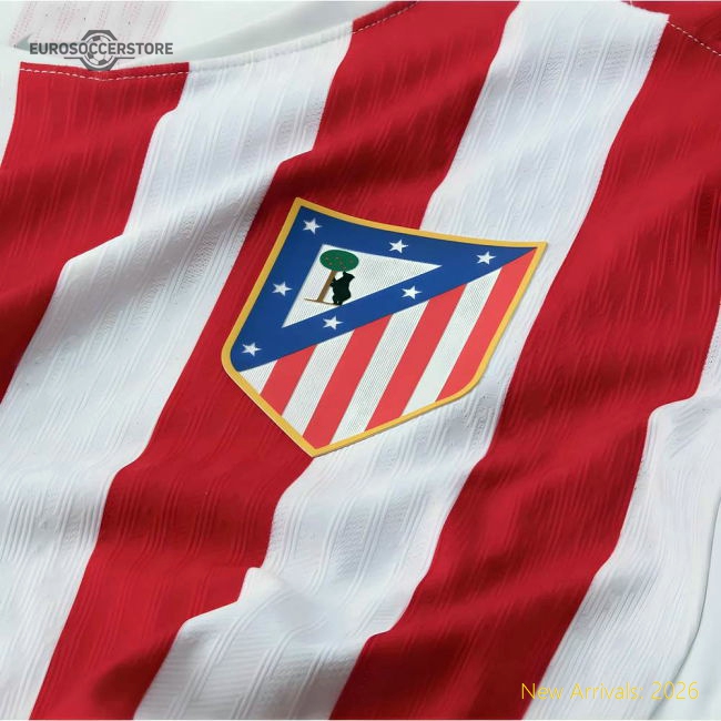 Atletico Madrid 2025-2026 Home Gear  Atletico Madrid Match Kit-Jersey Chest: 2026 World Cup Soccer Kits