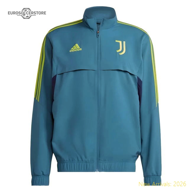 Juventus 2022-2023 Juventus Presentation (Active Teal) Jacket-Jersey Chest: 2026 World Cup Soccer Kits