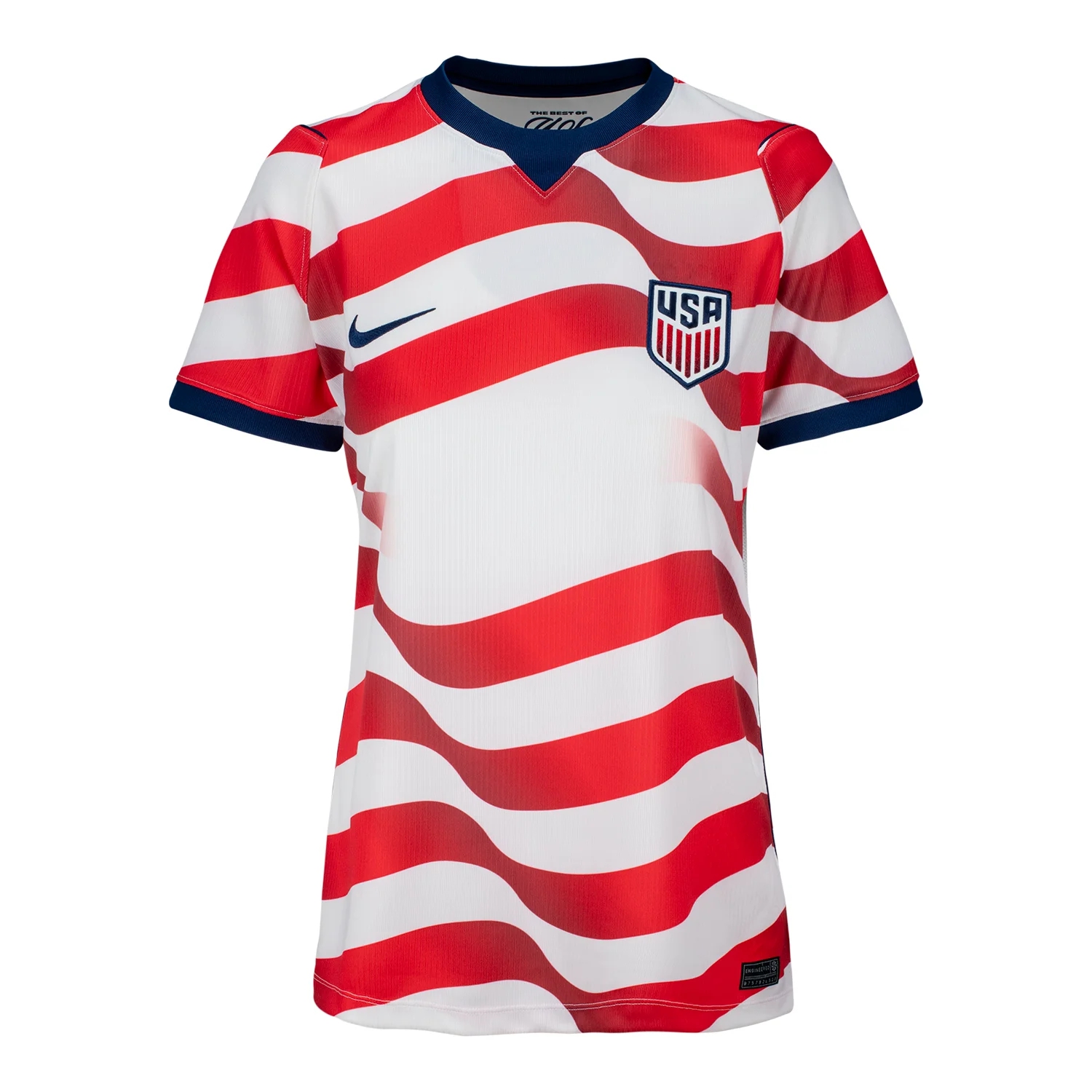 USA 2026 Home Jersey Women's | Wavy Gradient Stripes Performance Football Shirt-Jersey Chest: 2026 World Cup Soccer Kits