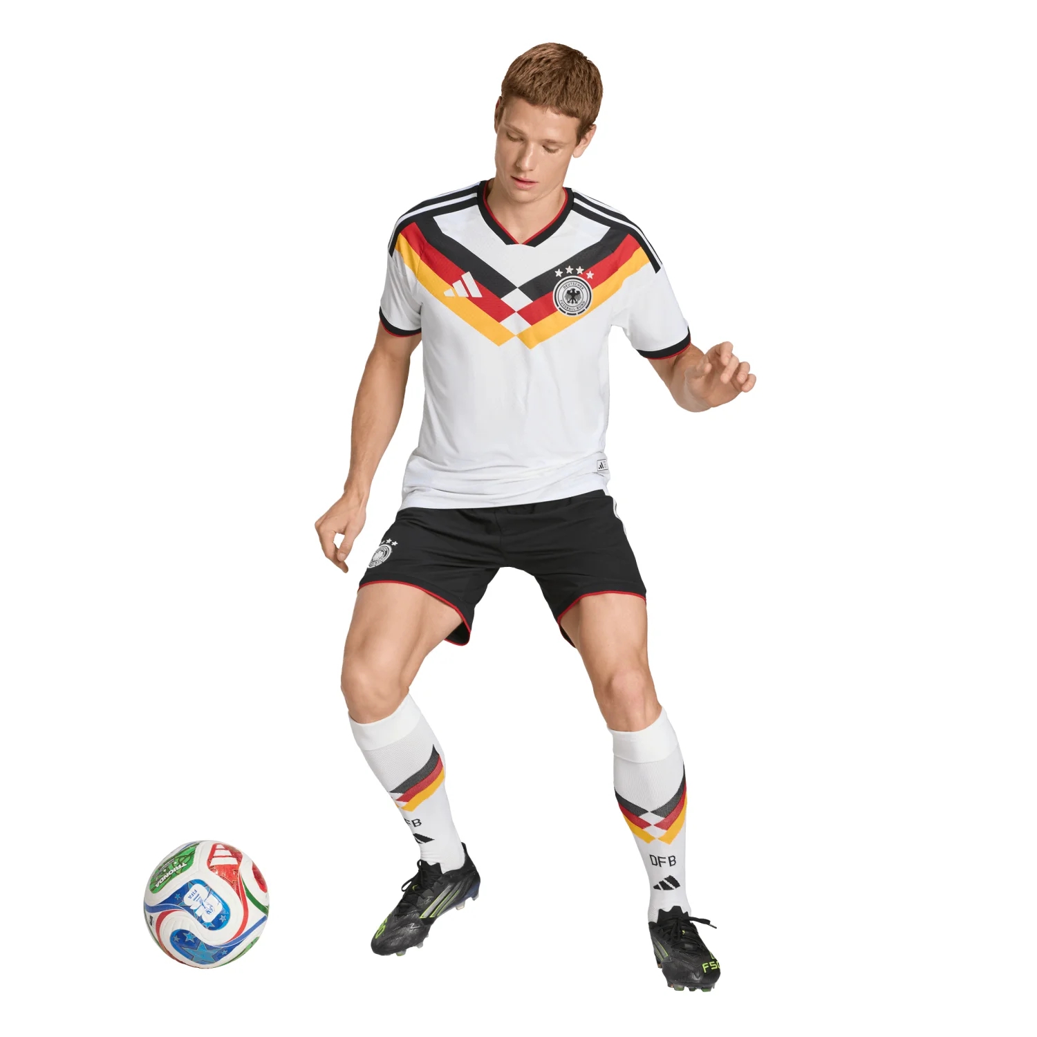 Germany 2026 Elite Home Jersey - Men's | Slim Fit Climacool+ Football Shirt with EQT Collar Performance Design-Jersey Chest: 2026 World Cup Soccer Kits