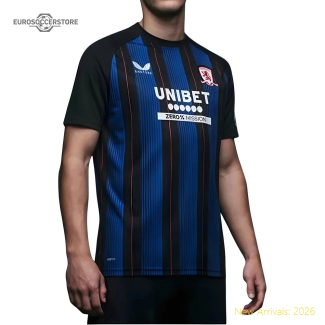 Middlesbrough 2025-2026 Away Kit Football Match Kit For Diehard Football-Jersey Chest: 2026 World Cup Soccer Kits