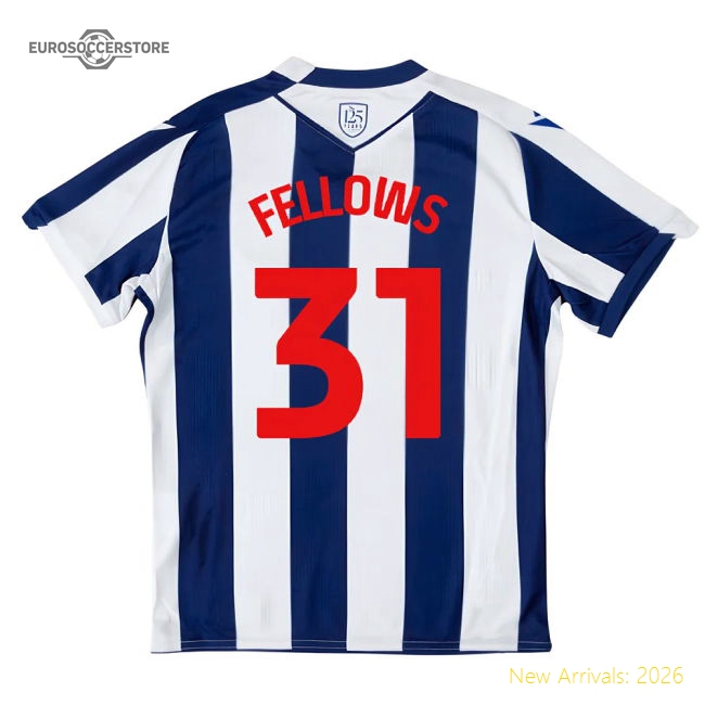 West Brom 2025-2026 Home Kit Kids Football Match Kit For Diehard Footbal-Jersey Chest: 2026 World Cup Soccer Kits