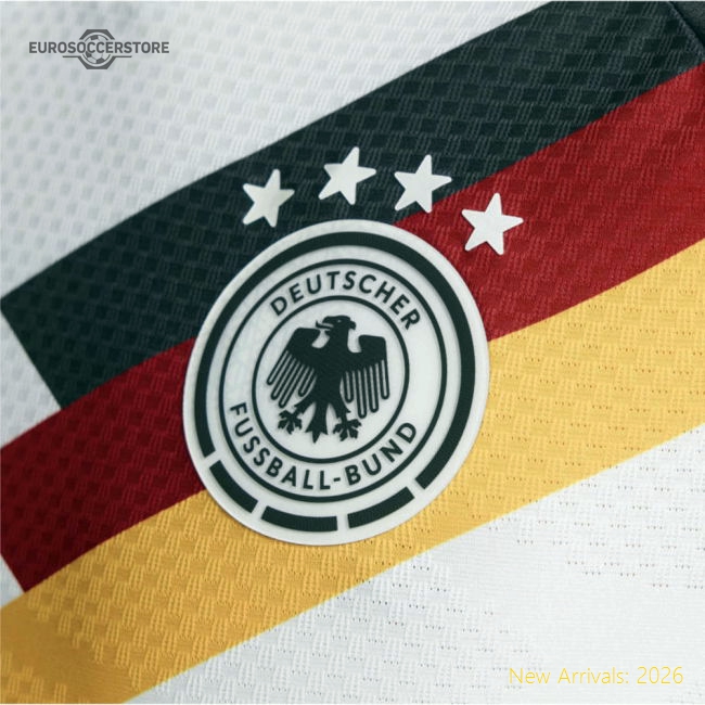 Germany 2026-2027 Home Player Cut Germany Long Sleeve Top-Jersey Chest: 2026 World Cup Soccer Kits