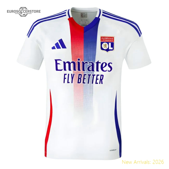 Olympique Lyon 2024-2025 Home Uniform Olympique Lyon Jersey-Jersey Chest: 2026 World Cup Soccer Kits